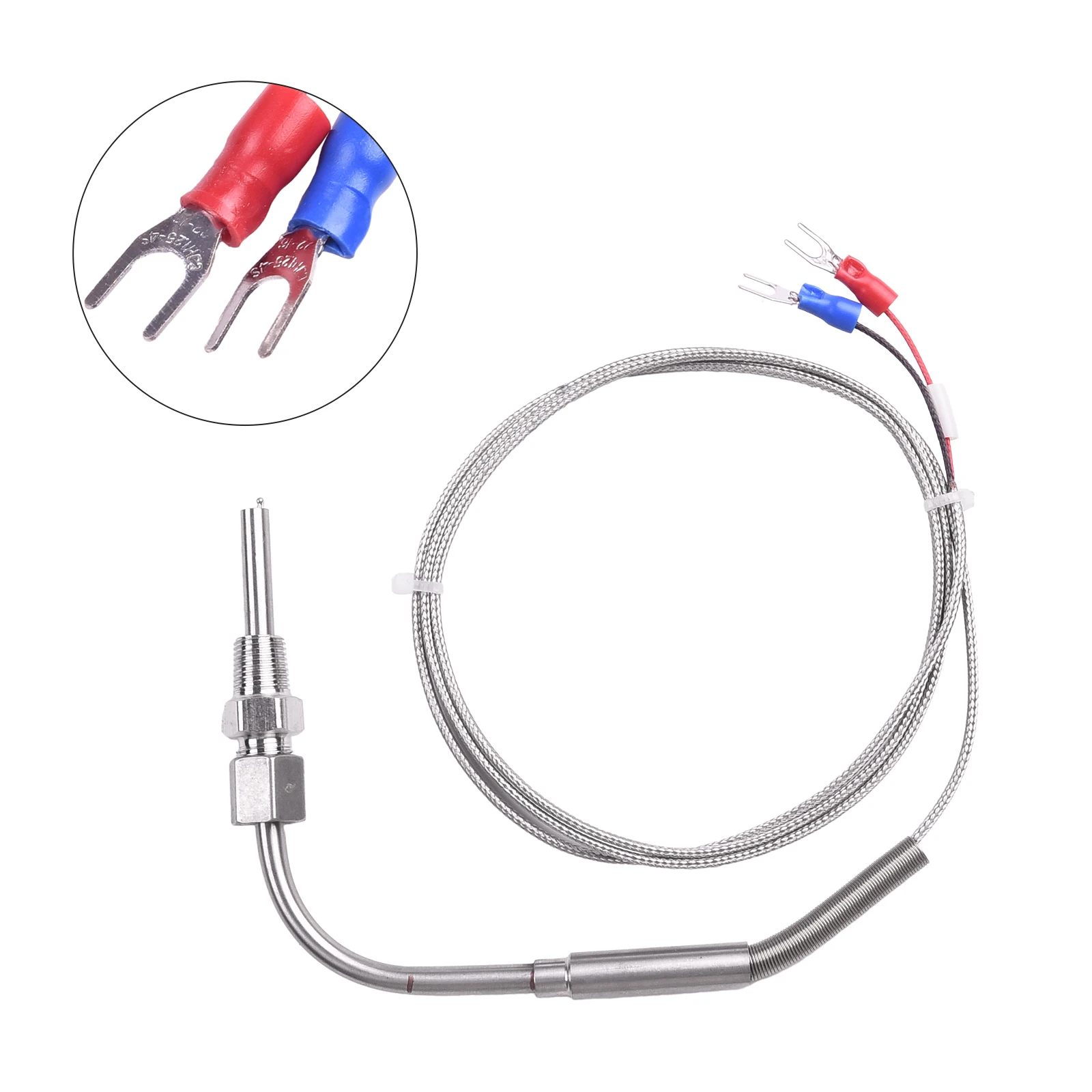 Fiberglass Insulated and Long Lasting K Type Thermocouple Temperature Sensor Probe for Exhaust Gas Temperature
Fiberglass Insulated and Long Lasting K Type Thermocouple Temperature Sensor Probe for Exhaust Gas Temperature