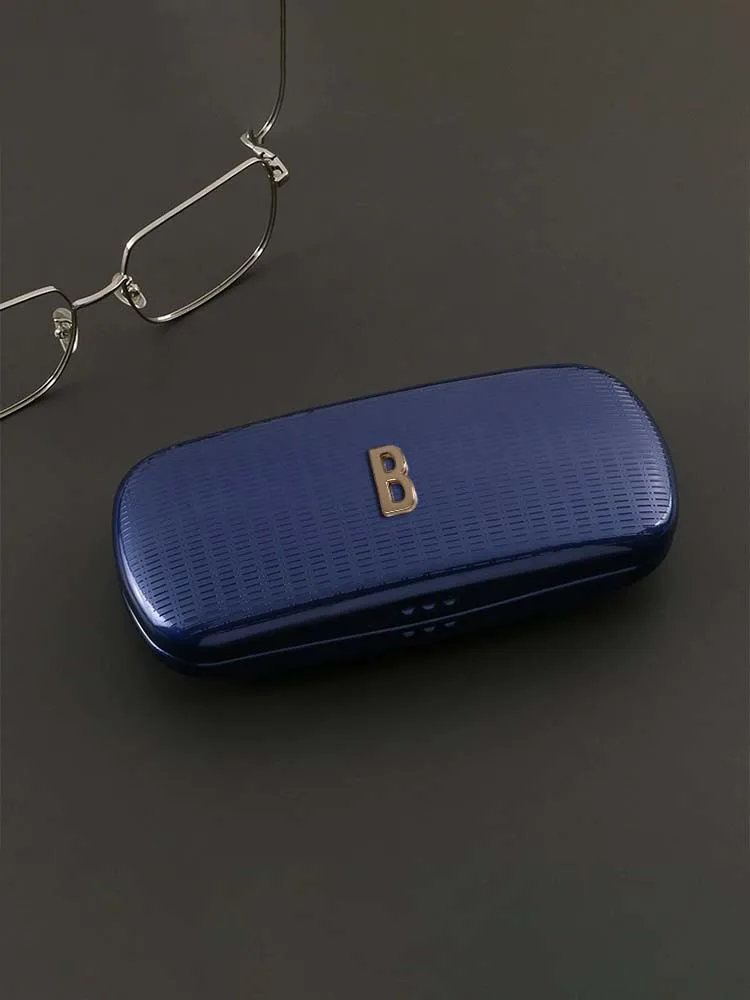 

Customized Compact High-End PU Glasses Box Eyewear Cases Personalized Customer Name for Women Artistic Letter Decor