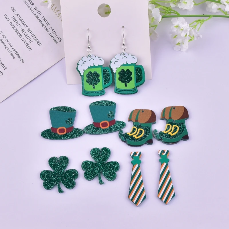 10pcs/pack Fashion Irish Day St. Parker's Day Acrylic Charms Pendant for Earring Necklace Jewelry Making Craft DIY
10pcs/pack Fashion Irish Day St. Parker's Day Acrylic Charms Pendant for Earring Necklace Jewelry Making Craft DIY