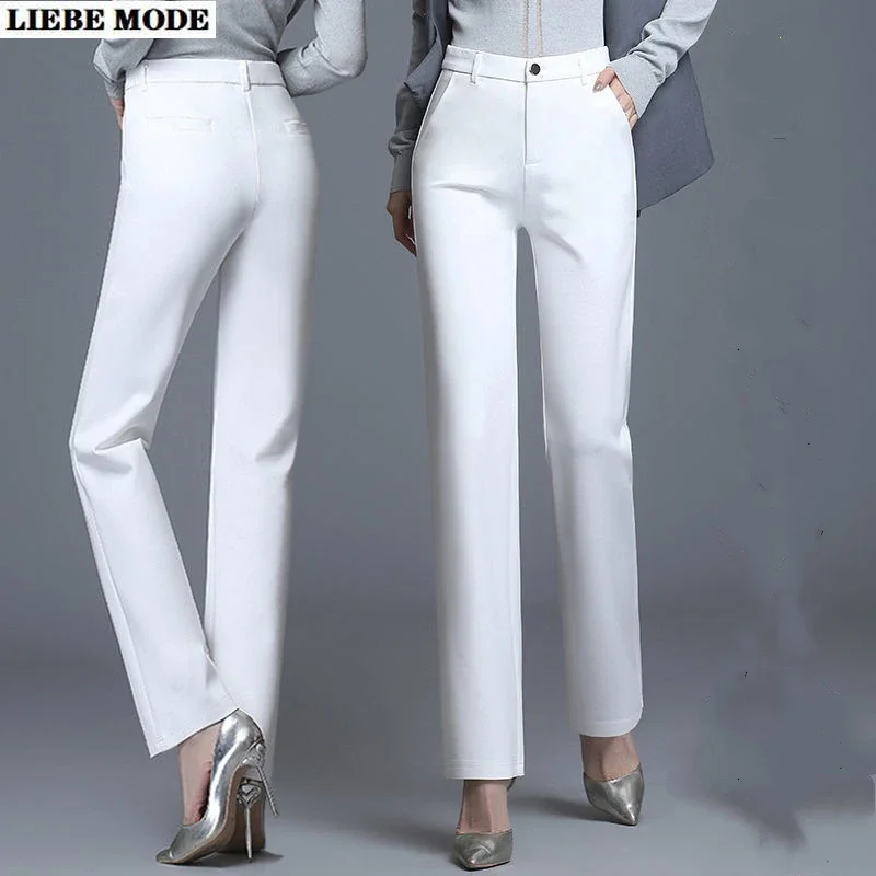 Korean Style White Straight Wide Leg Pants Women Palazzo Trouser High Waist Loose Office Work Womens Bell Bottoms Pantalon Femme
Korean Style White Straight Wide Leg Pants Women Palazzo Trouser High Waist Loose Office Work Womens Bell Bottoms Pantalon Femme