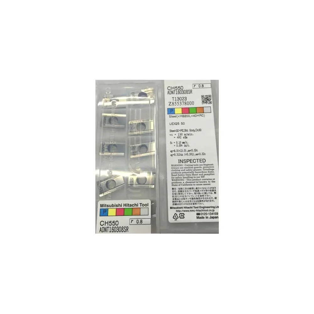 HITACHI 100% Original ADNT ADNT16 ADNT1603 ADNT160308SR HC844 ADNT160308SR CH550 Milling Insert
HITACHI 100% Original ADNT ADNT16 ADNT1603 ADNT160308SR HC844 ADNT160308SR CH550 Milling Insert