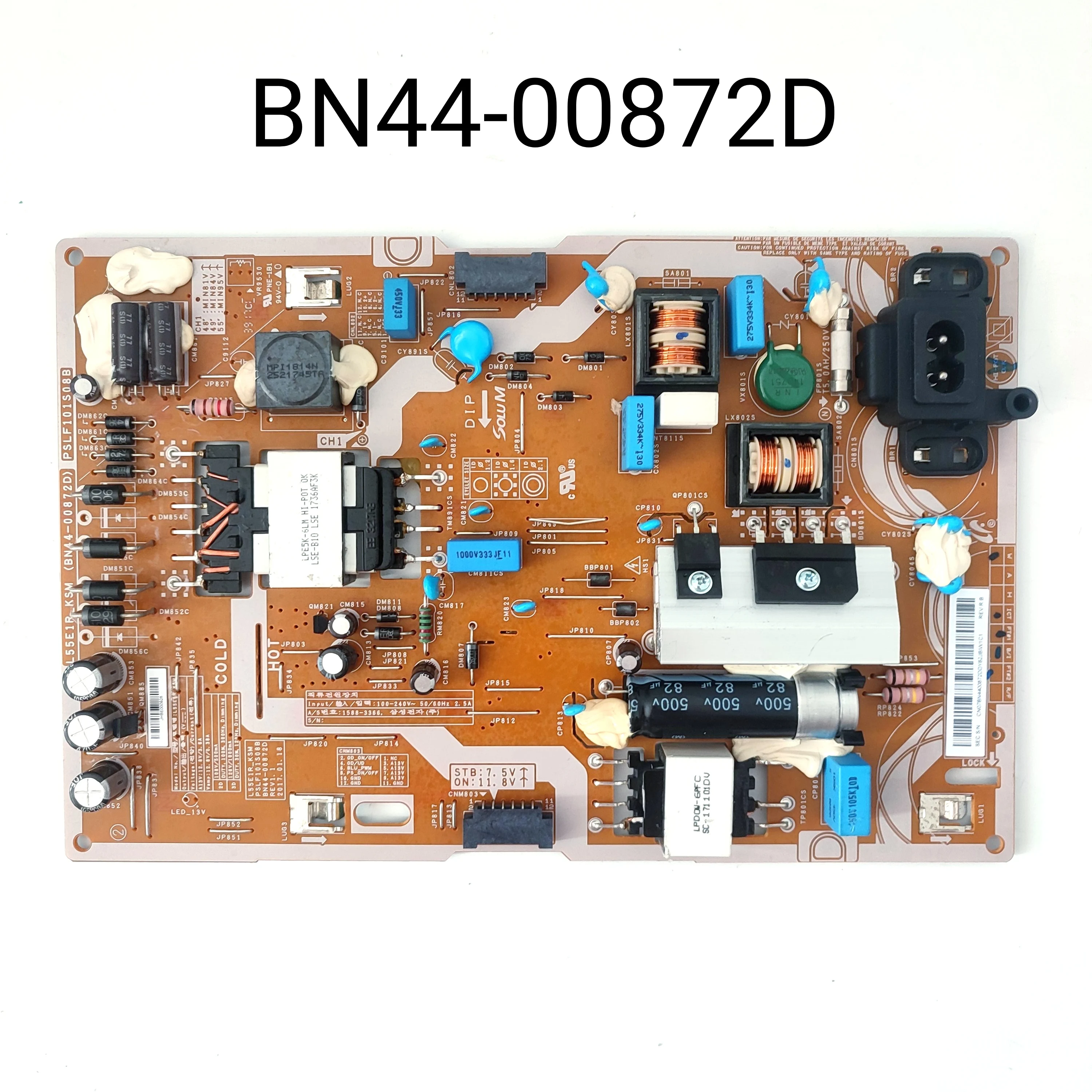 Genuine Original BN44-00872D L55E1R_KSM Power Supply / LED Board Fits UE49M6300AK UA55K6800AJ UA55M5500AK LCD TV Parts
Genuine Original BN44-00872D L55E1R_KSM Power Supply / LED Board Fits UE49M6300AK UA55K6800AJ UA55M5500AK LCD TV Parts