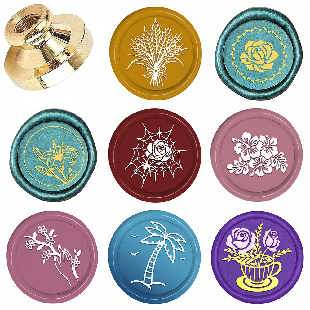 Flower Rose Series Patterns Wax Seal Stamp Round Removable Brass Head For Decorating Gifts, Envelopes,Birthday Parties,Notebooks
Flower Rose Series Patterns Wax Seal Stamp Round Removable Brass Head For Decorating Gifts, Envelopes,Birthday Parties,Notebooks