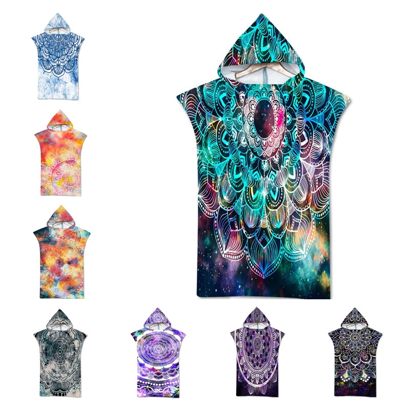 Bohemian Printed Bath Beach Towel with Hood Microfiber Robe Towel Poncho for Swimming Beach Surf Unisex Bathrobe Beachwear
Bohemian Printed Bath Beach Towel with Hood Microfiber Robe Towel Poncho for Swimming Beach Surf Unisex Bathrobe Beachwear
