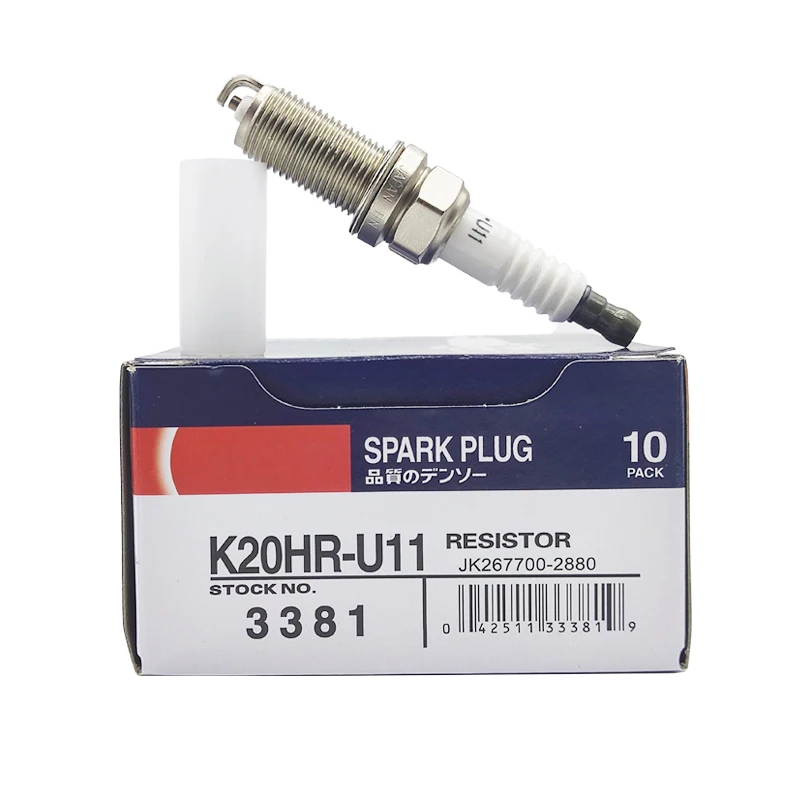 4 шт. K20HR-U11 3381 Iridium Свеча зажигания подходит для Camry Saloon л K20HRU11-3381 K20HRU11 высококачественные свечи
4 шт. K20HR-U11 3381 Iridium Свеча зажигания подходит для Camry Saloon л K20HRU11-3381 K20HRU11 высококачественные свечи