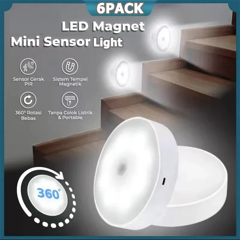 PIR Motion Sensor LED Night Light USB Rechargeable Night Lamp For Kitchen Cabinet Wardrobe Lamp Staircase Wireless Closet Light
PIR Motion Sensor LED Night Light USB Rechargeable Night Lamp For Kitchen Cabinet Wardrobe Lamp Staircase Wireless Closet Light