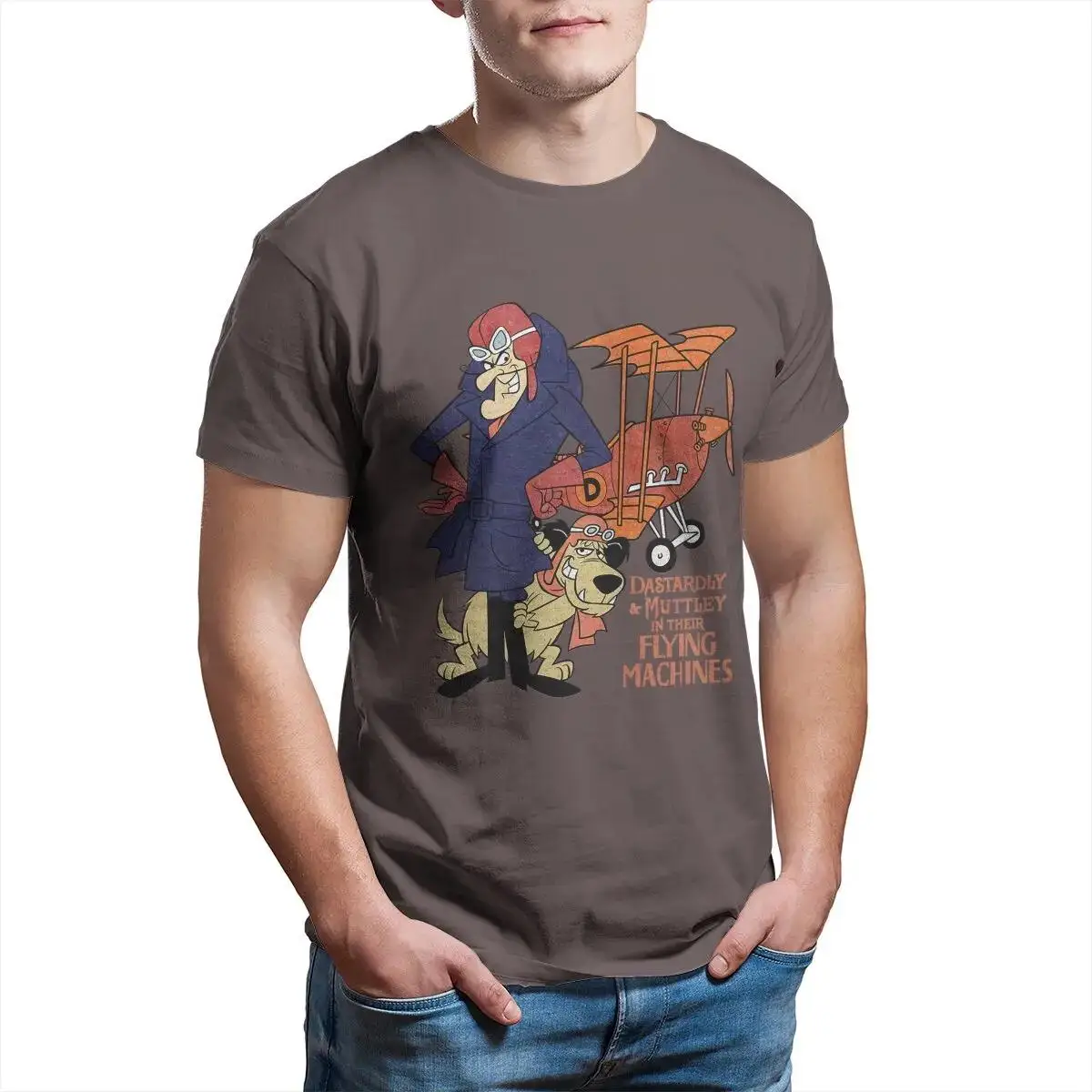 Men's Dastardly Muttley Flying Machines Wacky Races Cartoon T Shirts Cotton Clothing O Neck Tee Shirt Graphic Printed T-Shirts
Men's Dastardly Muttley Flying Machines Wacky Races Cartoon T Shirts Cotton Clothing O Neck Tee Shirt Graphic Printed T-Shirts