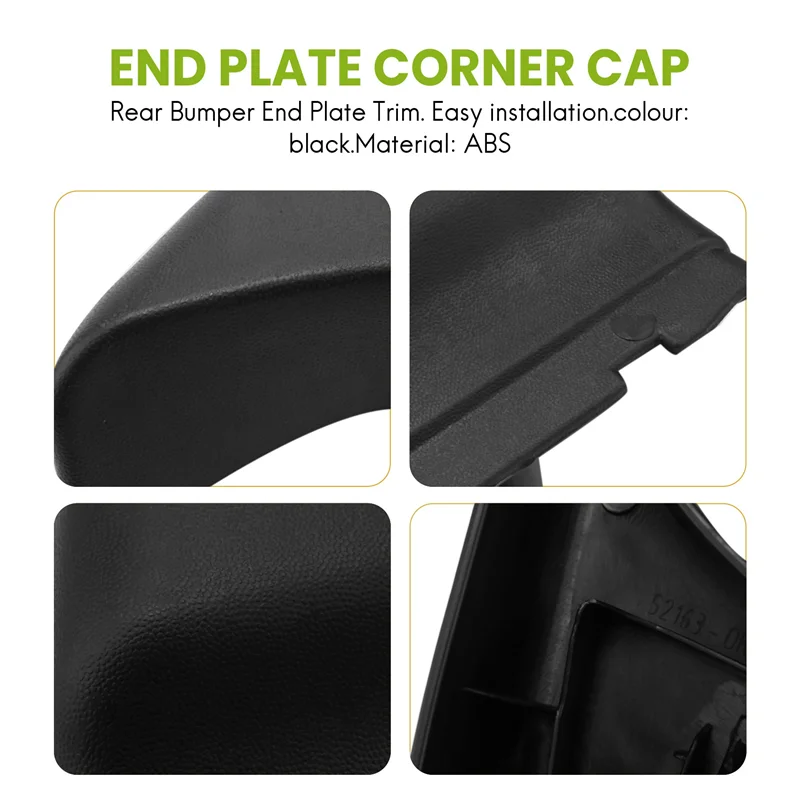 

Rear Bumper End Plate Corner Cap Trim Fit for 2004-2015 52163-0K010