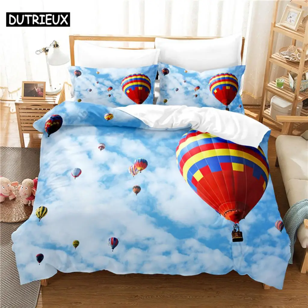 Hot Air Balloon Bedding Set Duvet Cover Set 3d Bedding Digital Printing Bed Linen Queen Size Bedding Set Fashion Design
Hot Air Balloon Bedding Set Duvet Cover Set 3d Bedding Digital Printing Bed Linen Queen Size Bedding Set Fashion Design