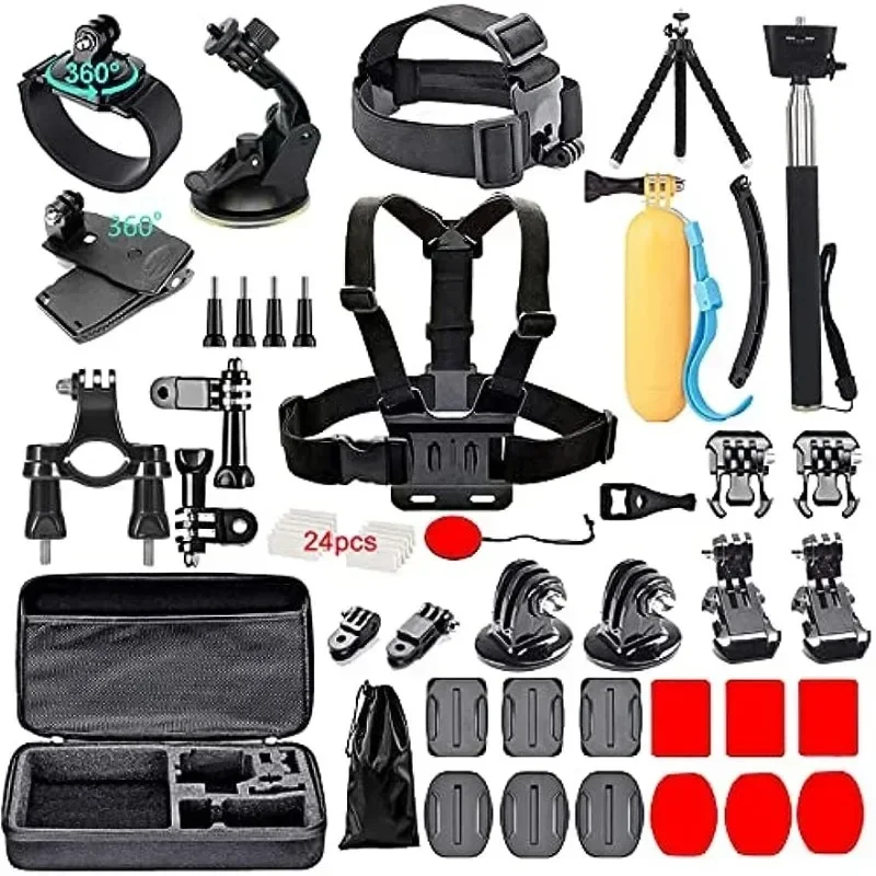 60 in 1 Action Camera Accessories Kit,Compatible with GoPro Hero11 10 9 8 7/GoPro Max/GoPro Fusion/APEMAN/Campark/SJCAM/DJI OSMO
60 in 1 Action Camera Accessories Kit,Compatible with GoPro Hero11 10 9 8 7/GoPro Max/GoPro Fusion/APEMAN/Campark/SJCAM/DJI OSMO