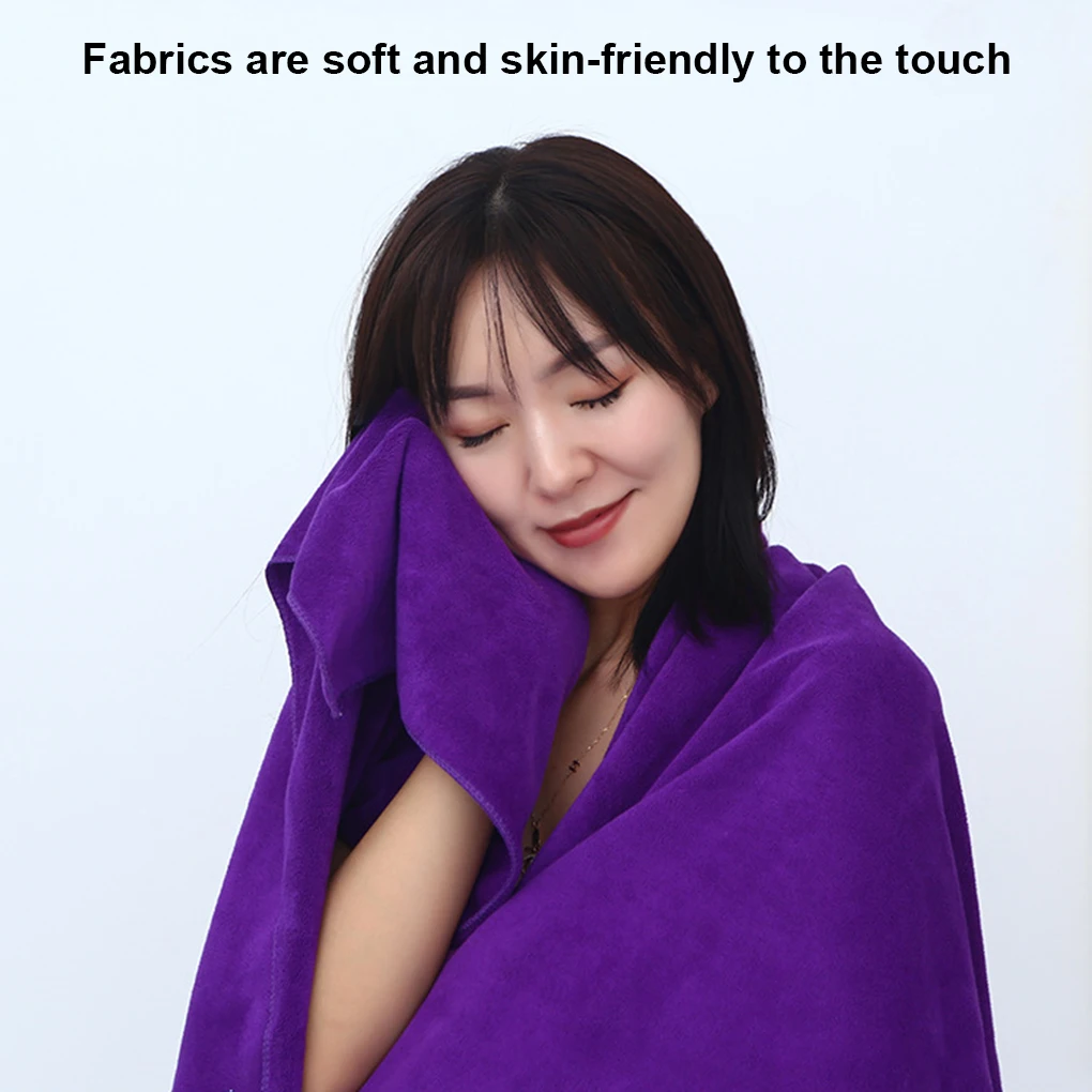 

Absorbent Microfiber Bath Towel Soft And Comfortable Various Colors Double-Sided Velvet Towel