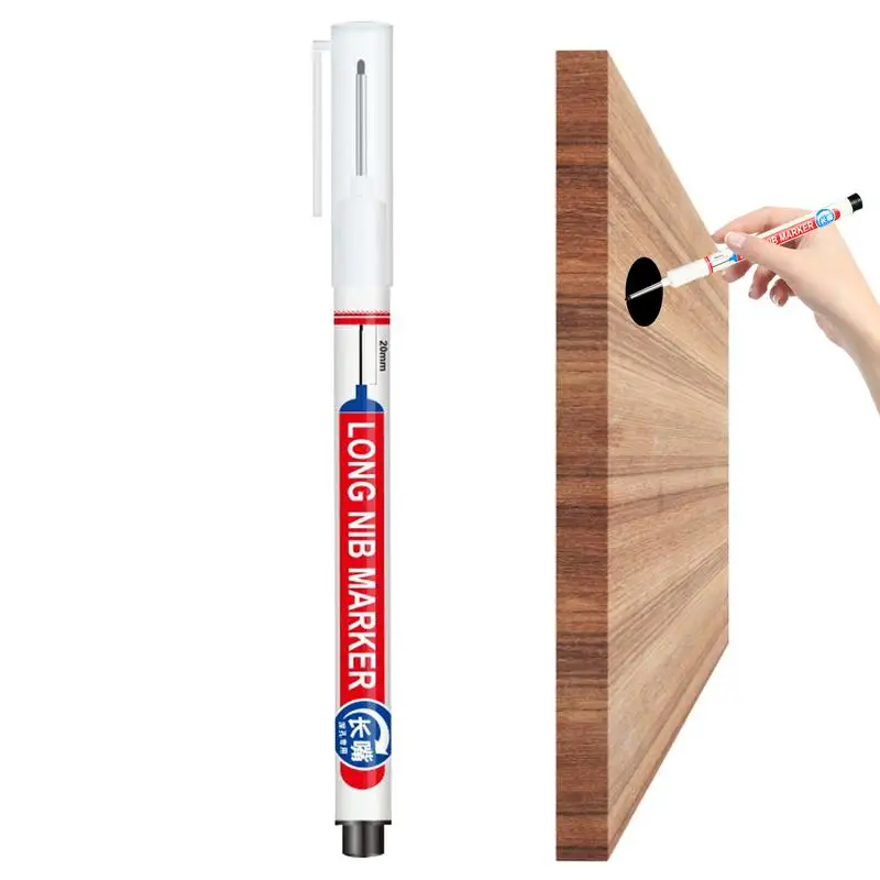 Woodworking Long-mouth Marker Pen Woodworking White Industrial Marking Deep Hole Marker Pen Quick-drying Waterproof Oily
Woodworking Long-mouth Marker Pen Woodworking White Industrial Marking Deep Hole Marker Pen Quick-drying Waterproof Oily