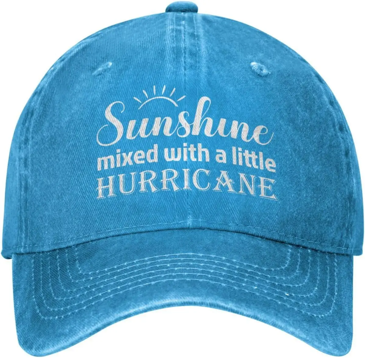 Funny Hat Sunshine Mixed with A Little Hurricane Hat Women Baseball Hat Adjustable Cap
Funny Hat Sunshine Mixed with A Little Hurricane Hat Women Baseball Hat Adjustable Cap