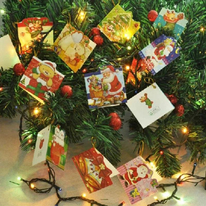 20Pcs Christmas Tree Accessories Wish Greeting Cards Merry Xmas Home Decoration New Year Eve Ornaments Valentines Day For Gifts
20Pcs Christmas Tree Accessories Wish Greeting Cards Merry Xmas Home Decoration New Year Eve Ornaments Valentines Day For Gifts
