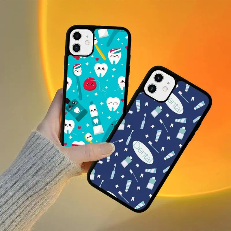 YNDFCNB Cartoon Dentist Teeth Phone Case Silicone PC+TPU Case for iPhone 11 12 13 Pro Max 8 7 6 Plus X SE XR Hard Fundas
YNDFCNB Cartoon Dentist Teeth Phone Case Silicone PC+TPU Case for iPhone 11 12 13 Pro Max 8 7 6 Plus X SE XR Hard Fundas