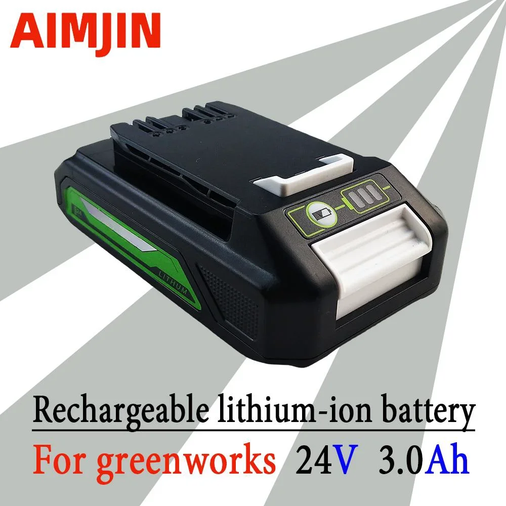 3000mAh lithium-ion rechargeable battery suitable for Greenworks 24V electric tool screwdriver lawn mower lithium battery
3000mAh lithium-ion rechargeable battery suitable for Greenworks 24V electric tool screwdriver lawn mower lithium battery