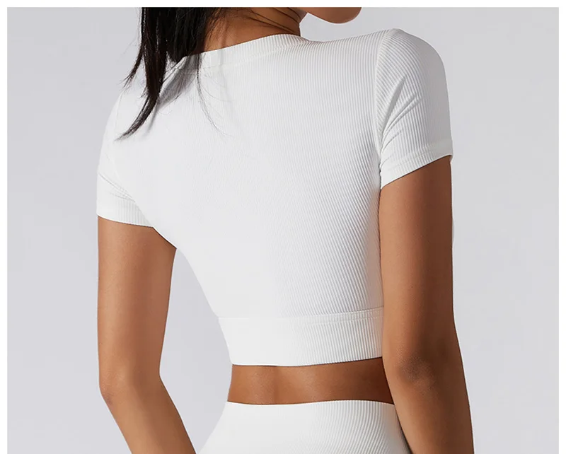 Seamless Rib Crop Top Wholesale