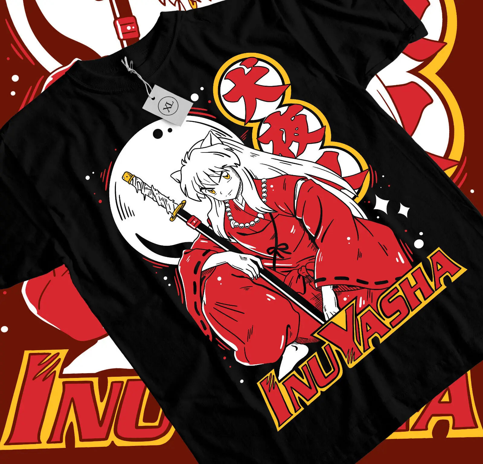 Inuyasha Sesshomaru T-shirt Red Moon Inu Yasha Anime Black Short Sleeve All Size
Inuyasha Sesshomaru T-shirt Red Moon Inu Yasha Anime Black Short Sleeve All Size