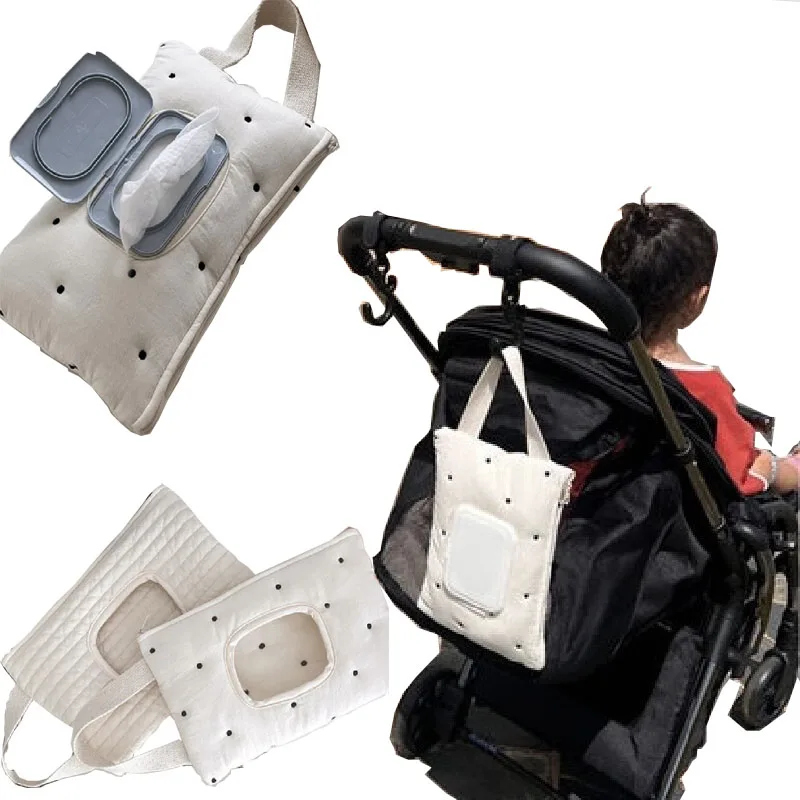 

Baby Car-mounted Tissue Box Cute Baby Cart Paper Towel Bag Portable Removable Flip Tissue Box Diaper Bags Stroller Accessories