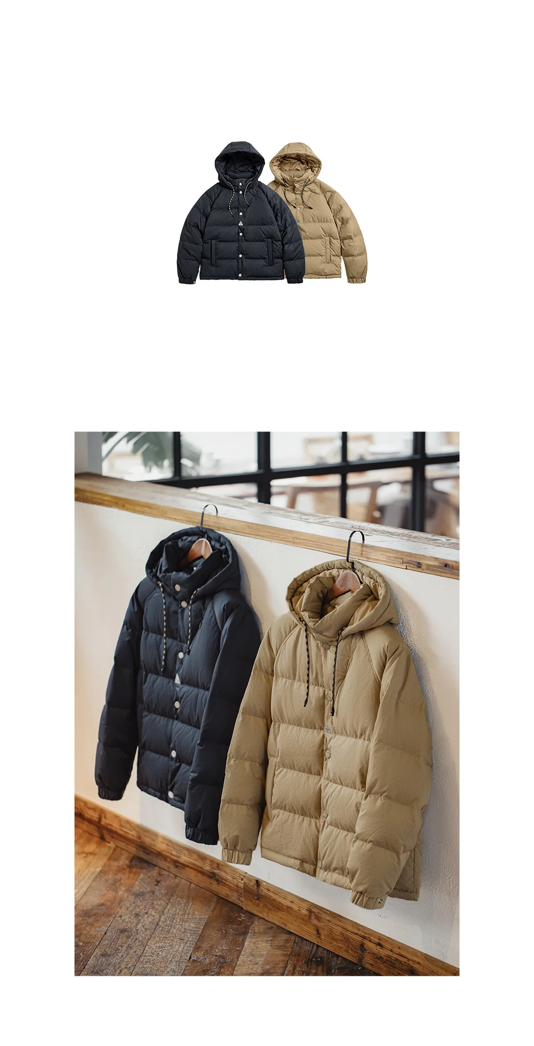 Maden Women's Winter Thickened Down Jacket 90 White Duck Down Navy Blue Hooded Jacket High Density Fabric Bubble Grid Warm Top Maden Women's Winter Thickened Down Jacket 90 White Duck Down Navy Blue Hooded Jacket High Density Fabric Bubble Grid Warm Top