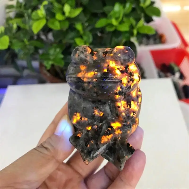 6cm Natural Yooperlite Carved Crystal Animals Frog Figurine Healing Feng Shui Quartz Home Decoration Accessories 1pcs
6cm Natural Yooperlite Carved Crystal Animals Frog Figurine Healing Feng Shui Quartz Home Decoration Accessories 1pcs