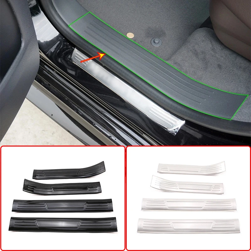

Car Styling Door Welcome Pedal Threshold Bar Cover Trim Strips For Mercedes-Benz GLE Class W167 350 450 2020 Auto Accessories