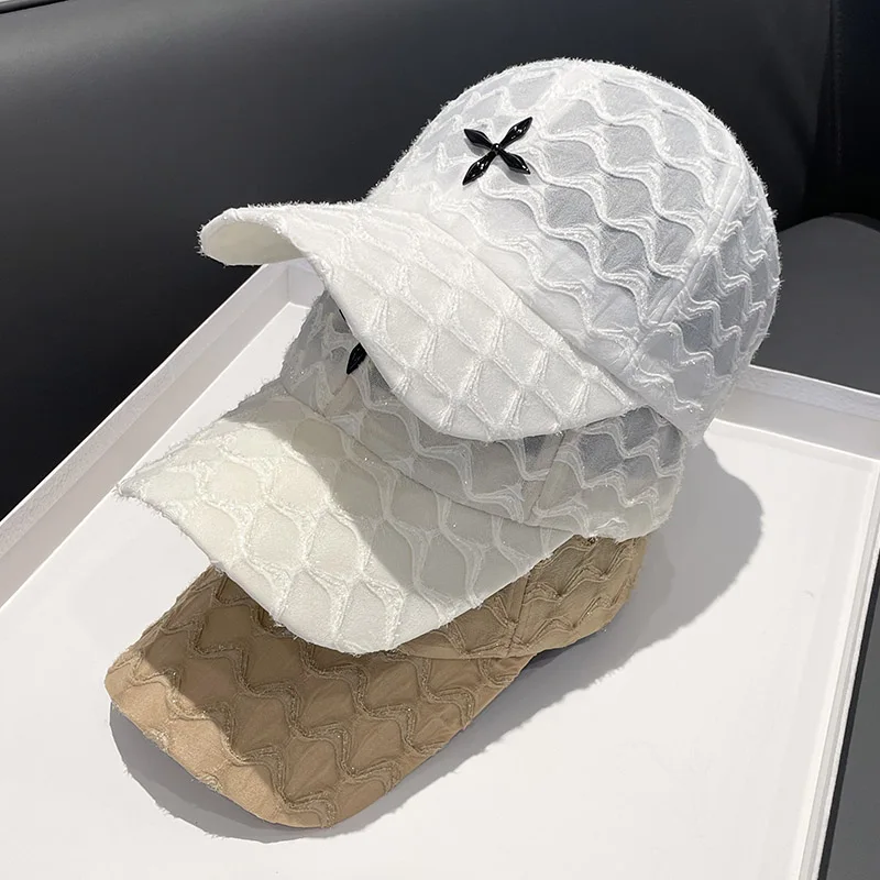 Spring Summer Mesh Lace Baseball Caps Women Black White Beige Khaki All Match Outdoors Sun Protection Caps 54-58cm 2022
Spring Summer Mesh Lace Baseball Caps Women Black White Beige Khaki All Match Outdoors Sun Protection Caps 54-58cm 2022