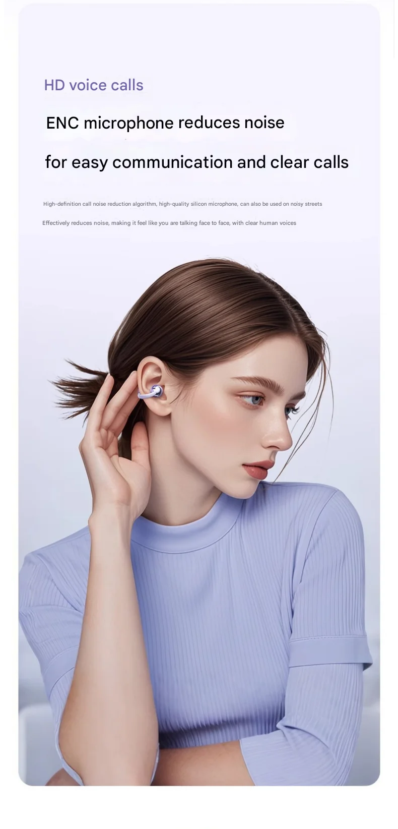 Original Sony Wireless Earphone Open Ear Q88 Ear Clip ENC Headset Bluetooth 5.4 HD Call Touch Control Headphone for Android iOS Original Sony Wireless Earphone Open Ear Q88 Ear Clip ENC Headset Bluetooth 5.4 HD Call Touch Control Headphone for Android iOS