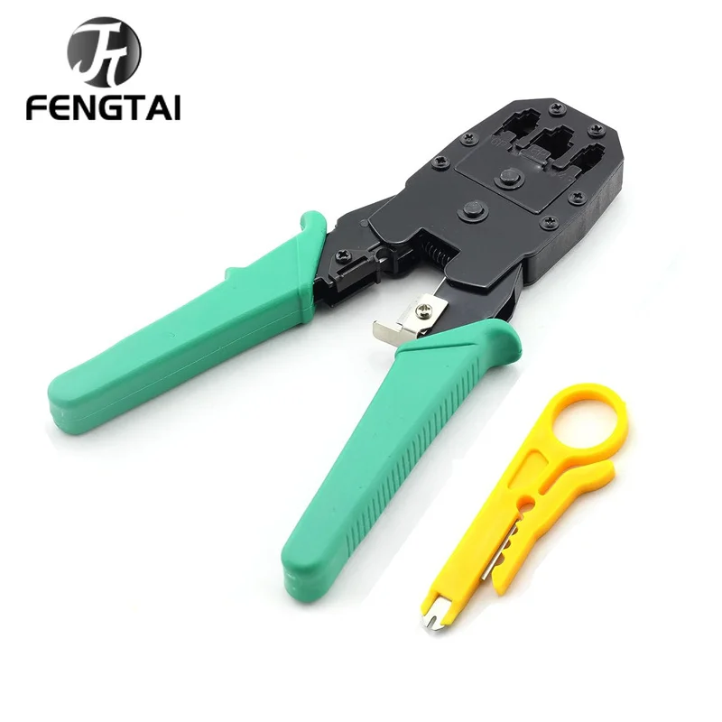 FT rj45 crimper RJ11 RJ45 Crimping Tool Ethernet Network LAN Cable Crimper Cutter Stripper Plier for 6P 8P RJ-11/RJ-12 RJ-45
FT rj45 crimper RJ11 RJ45 Crimping Tool Ethernet Network LAN Cable Crimper Cutter Stripper Plier for 6P 8P RJ-11/RJ-12 RJ-45