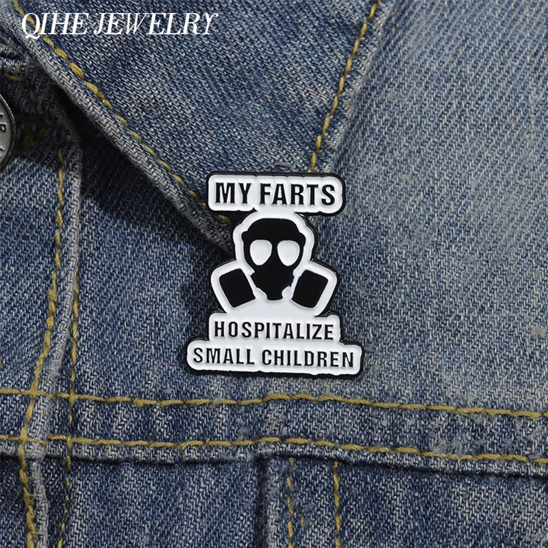Funny Satire Quote Enamel Pin Custom My Farts Hospitalize Small Children Brooches Lapel Backpack Badge Punk Jewelry Accessories
Funny Satire Quote Enamel Pin Custom My Farts Hospitalize Small Children Brooches Lapel Backpack Badge Punk Jewelry Accessories