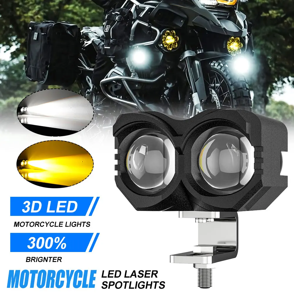 Motorcycle LED Driving Light Universal Dual Color Projector Lens Headlight Motorcycle LED Spot Lights Moto Fog light Accessories
Motorcycle LED Driving Light Universal Dual Color Projector Lens Headlight Motorcycle LED Spot Lights Moto Fog light Accessories