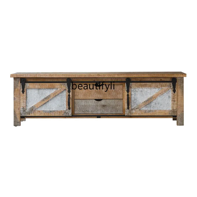 American Retro Solid Wood TV Cabinet Log Style Living Room Home Wall Storage Locker Integrated chest of drawers for bedroom
American Retro Solid Wood TV Cabinet Log Style Living Room Home Wall Storage Locker Integrated chest of drawers for bedroom