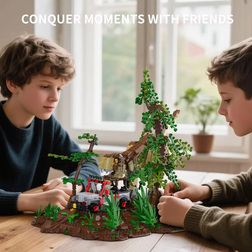 In stokc IDEAS 1555PCS Dinosaur World Park Building Blocks Tyrannosaurus Rex Bricks Sets Boy Toys Children Christmas Gifts In stokc IDEAS 1555PCS Dinosaur World Park Building Blocks Tyrannosaurus Rex Bricks Sets Boy Toys Children Christmas Gifts