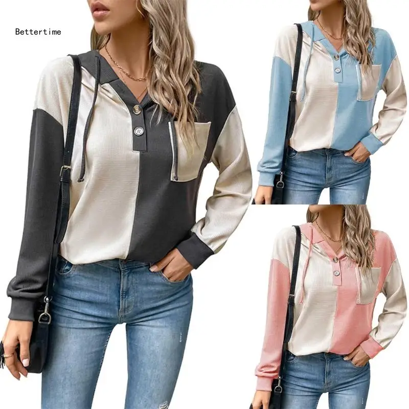 B36D Casual Hooded Sweatshirt for Women Vibrant Comfortable Long Sleeve Pullover Tops with Pockets
B36D Casual Hooded Sweatshirt for Women Vibrant Comfortable Long Sleeve Pullover Tops with Pockets