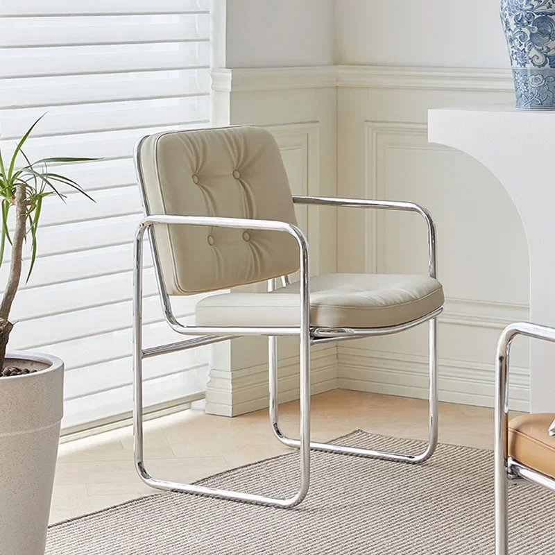 Minimalist Armrest Dining Chair Indoor Comfortable Designer Cushion Dining Chair Nordic Metal Cadeiras De Jantar Home Furnitures
Minimalist Armrest Dining Chair Indoor Comfortable Designer Cushion Dining Chair Nordic Metal Cadeiras De Jantar Home Furnitures