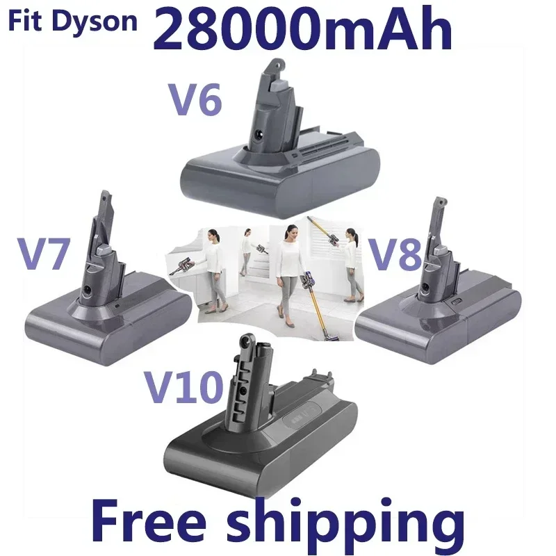 2021 Original 21.6V 28000mAh Li-ion Battery for Dyson V6/V7/V8/V10 DC62 DC74 SV09 SV07 SV03 965874-02 Vacuum Cleaner Battery L30
2021 Original 21.6V 28000mAh Li-ion Battery for Dyson V6/V7/V8/V10 DC62 DC74 SV09 SV07 SV03 965874-02 Vacuum Cleaner Battery L30