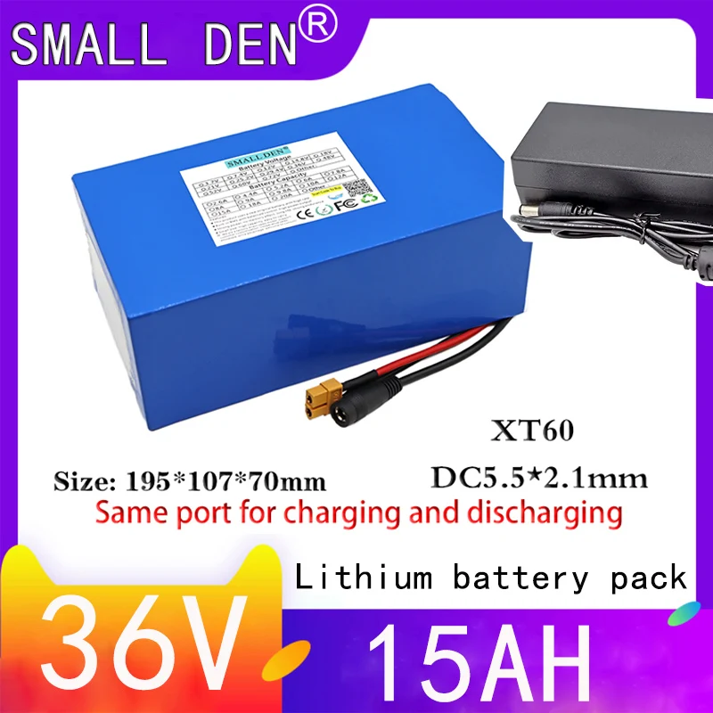 Новый оригинальный литий-ионный аккумулятор 36 в 15 Ач 18650 10S5P высокой яркости электрический скутер с 25 А BMS + 42 в 2A Ch
Новый оригинальный литий-ионный аккумулятор 36 в 15 Ач 18650 10S5P высокой яркости электрический скутер с 25 А BMS + 42 в 2A Ch