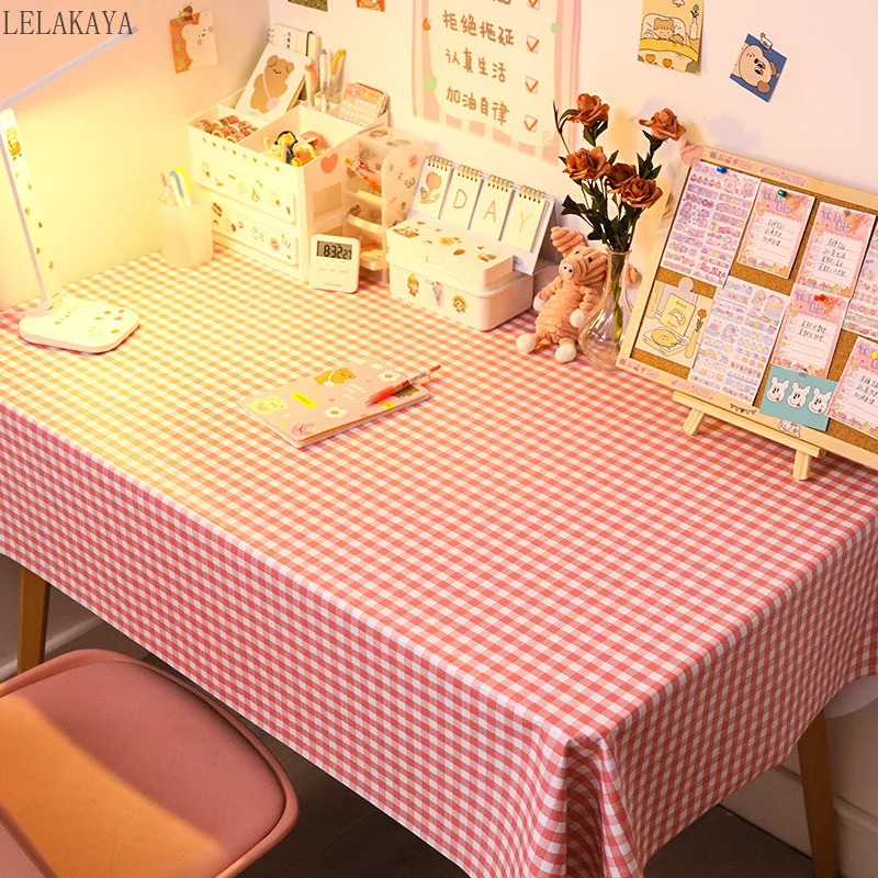 Cute Plaid Tablecloth Waterproof and Oil Proof Table Cover Rectangular PVC Tablecloth for Dormitory Anti-scalding Tablecloth New
Cute Plaid Tablecloth Waterproof and Oil Proof Table Cover Rectangular PVC Tablecloth for Dormitory Anti-scalding Tablecloth New