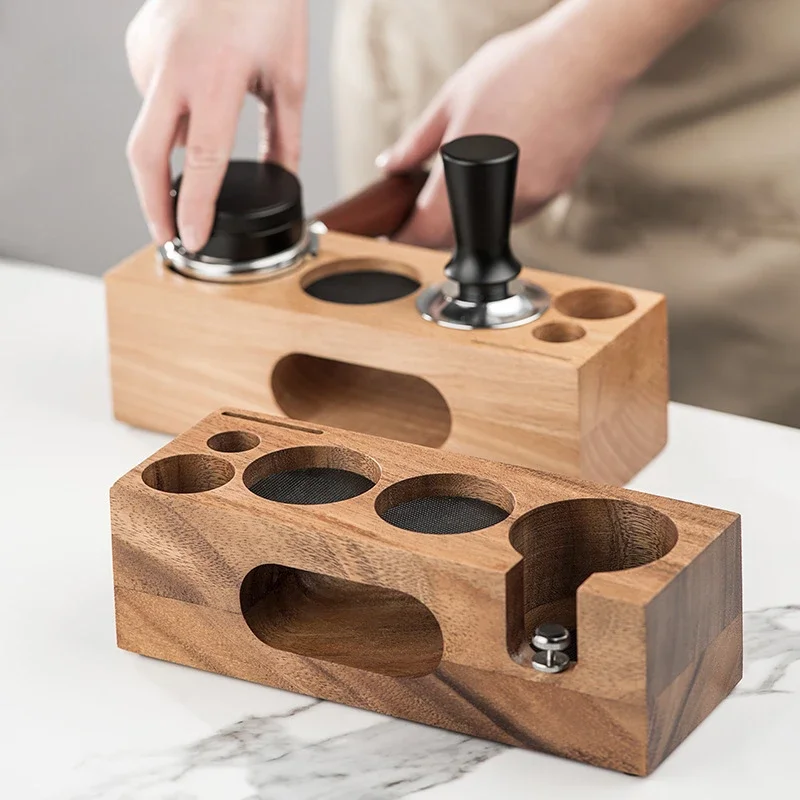 Coffee Tamper Holder Multifunctional Stand Walnut Espresso Tamping Station Mat Rack 51/54/58mm Coffee Machine Accessories
Coffee Tamper Holder Multifunctional Stand Walnut Espresso Tamping Station Mat Rack 51/54/58mm Coffee Machine Accessories