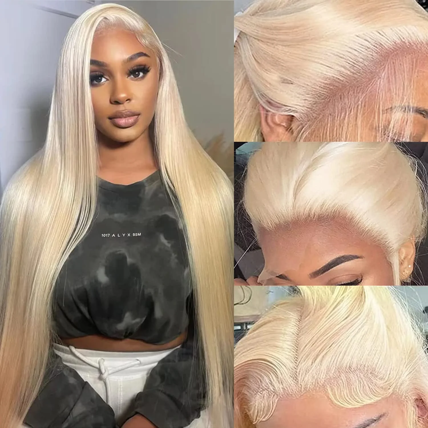 

250% 613 Lace Front Wigs Human Hair 13x4 13x6 HD Straight Blonde Lace Front Wigs Brazilian Human Hair Remy Pre Plucked For Women