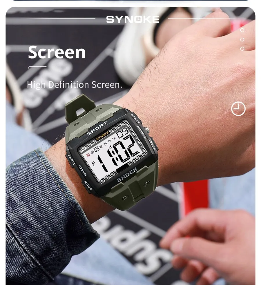 New for Men Sports Electronic Watch Waterproof Night Glow Large Screen Square Student Watch Outdoor Running Camping 5 Mallzona Sda187761af4845659e55e2b396ed7958o New for Men Sports Electronic Watch Waterproof Night Glow Large Screen Square Student Watch Outdoor Running Camping Mallzona