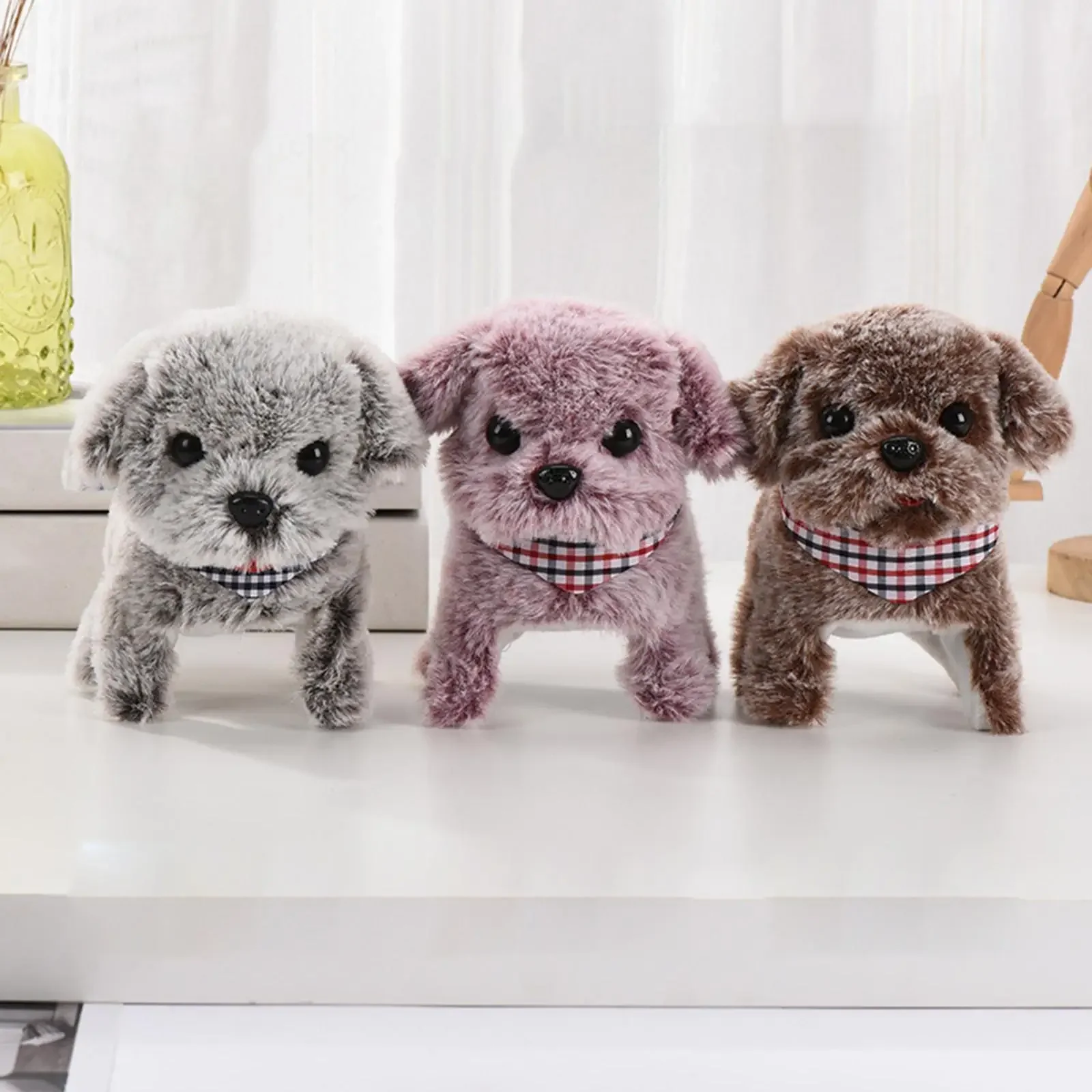 Walking Barking Cute Puppy Pet Dog Toy with Battery Control Halloween Birthday Gift for Boys Girls Kawaii Electronic Plush Toys
Walking Barking Cute Puppy Pet Dog Toy with Battery Control Halloween Birthday Gift for Boys Girls Kawaii Electronic Plush Toys