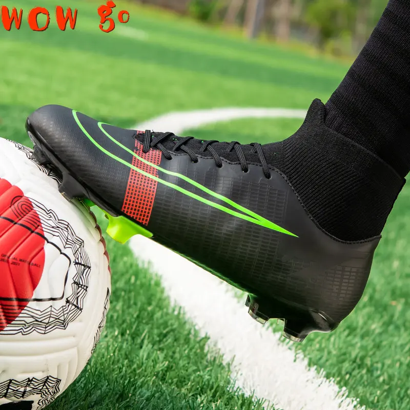 New outdoor football shoes men's futsal high-top football shoes adult couple football shoes ankle high-quality football shoes
New outdoor football shoes men's futsal high-top football shoes adult couple football shoes ankle high-quality football shoes