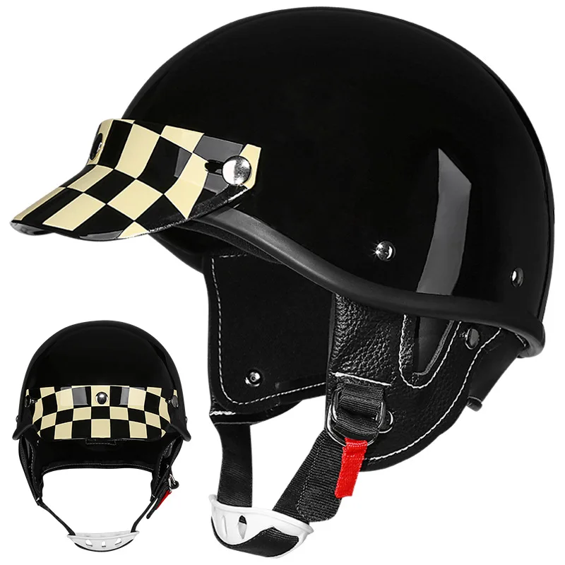 Motorcycle Helmet Men Women Unisex Summer Half Face Vintage Motorbike White Helmets Scooter Helmet
Motorcycle Helmet Men Women Unisex Summer Half Face Vintage Motorbike White Helmets Scooter Helmet