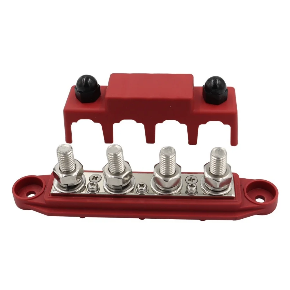 M8 M10 Cover Ground Distribution Block 150A 48V Rating - Car Boat Marine Power Distribution Terminal Block
M8 M10 Cover Ground Distribution Block 150A 48V Rating - Car Boat Marine Power Distribution Terminal Block