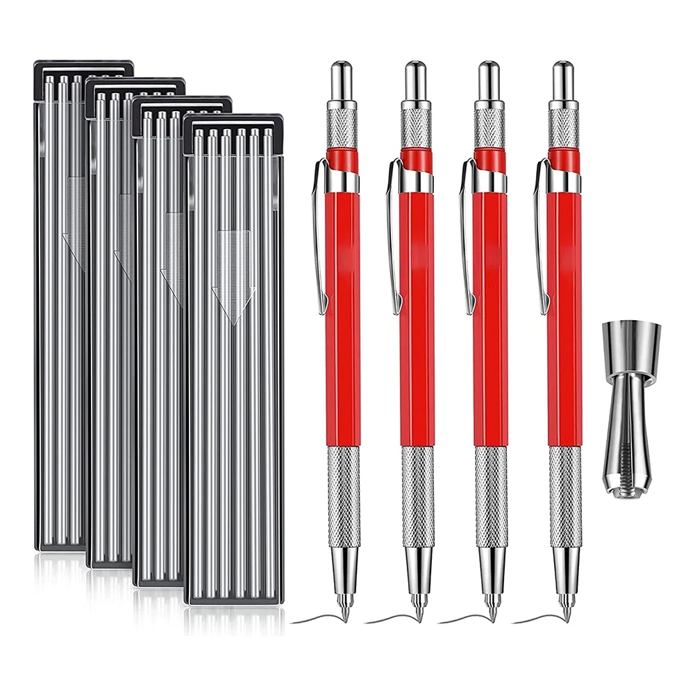 Streak Welders Pencil, Mechanical Metal Marker Silver Pen with Built-in Sharpener for Welding, Fabrication, Woodworking
Streak Welders Pencil, Mechanical Metal Marker Silver Pen with Built-in Sharpener for Welding, Fabrication, Woodworking