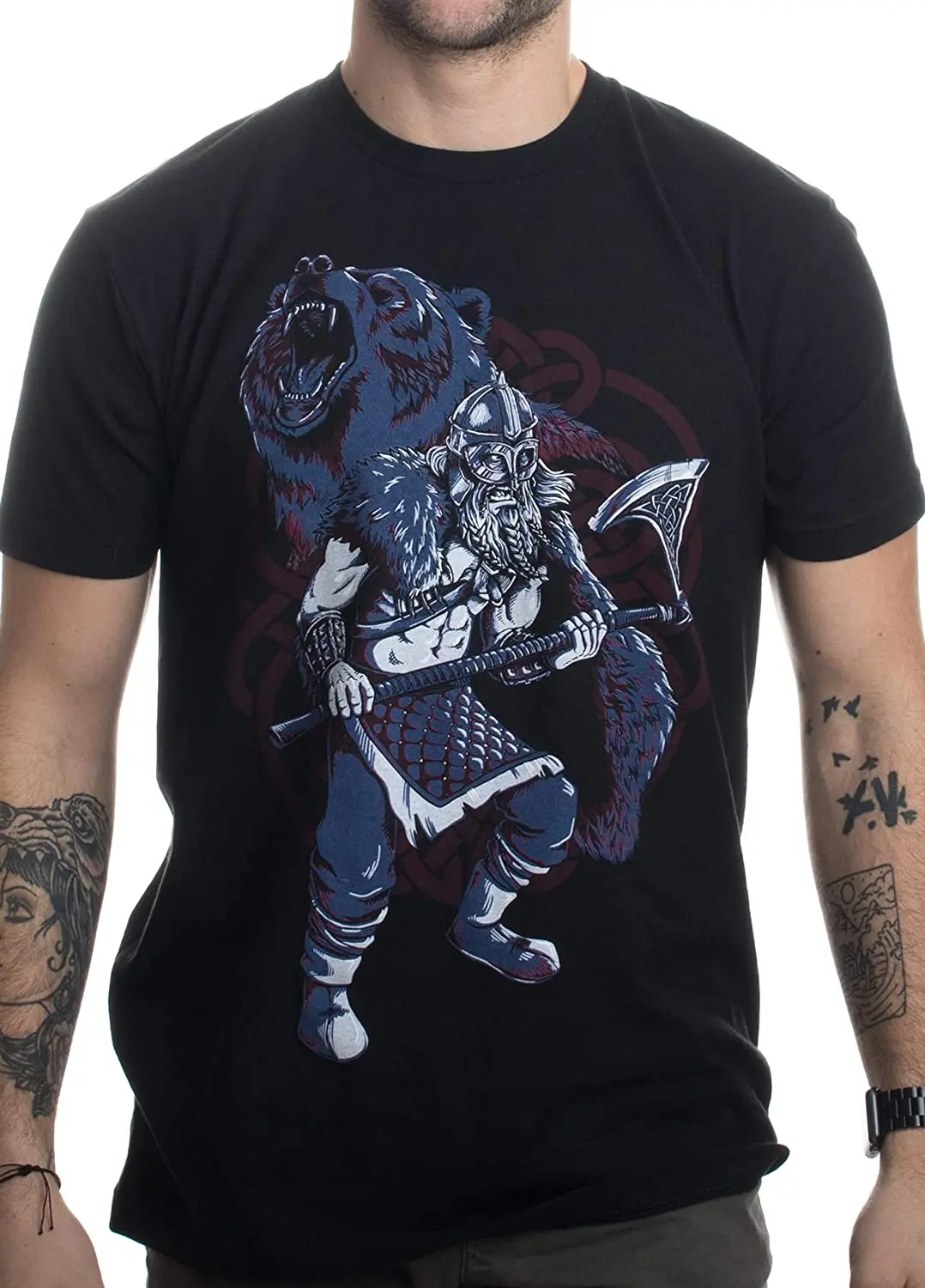 Vi king Berserker, Bear Spirit Valhalla Norse Nordic Mythology Warrior Men's 100% Cotton Casual T-shirts Loose Top Size S-3XL
Vi king Berserker, Bear Spirit Valhalla Norse Nordic Mythology Warrior Men's 100% Cotton Casual T-shirts Loose Top Size S-3XL