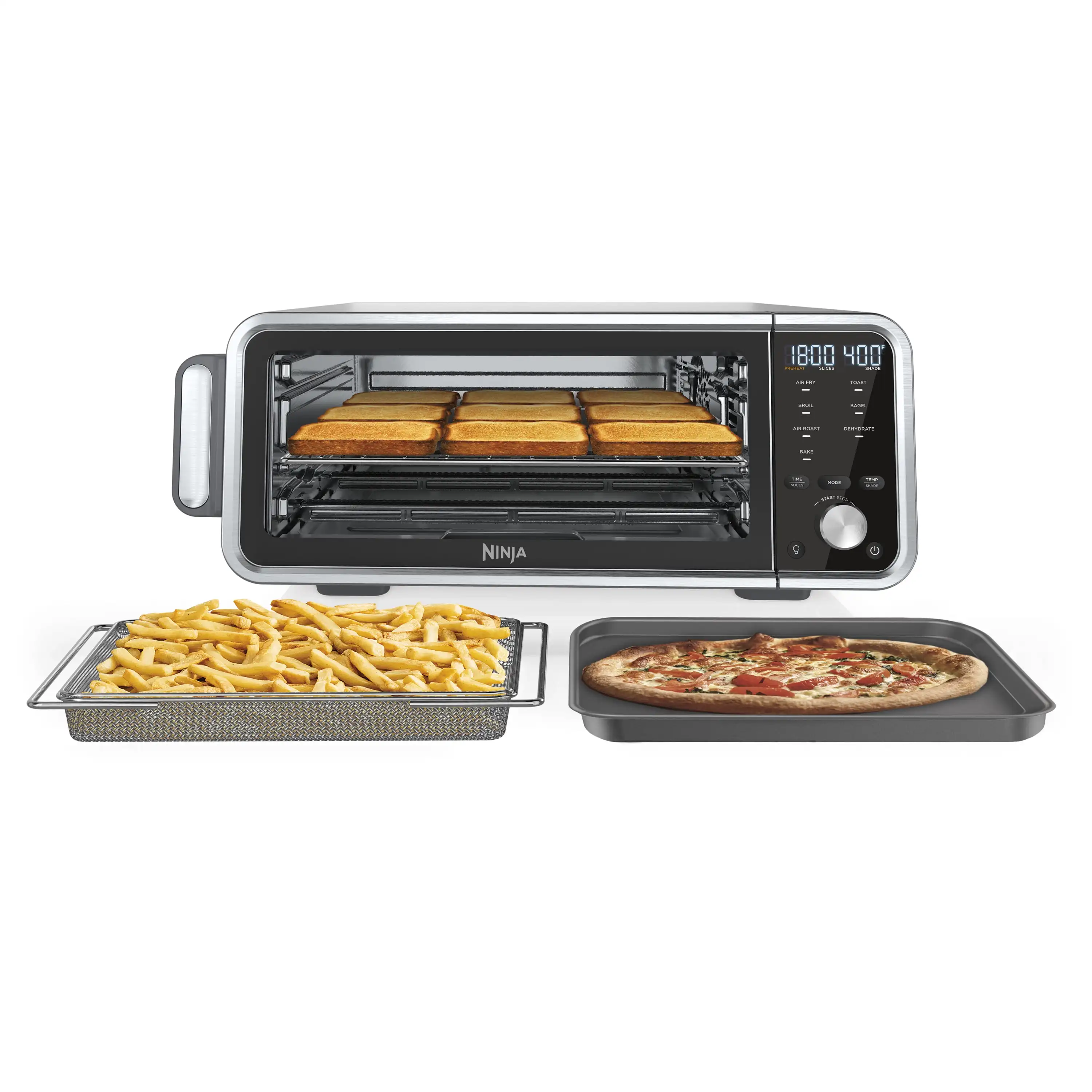 Ninja® Foodi® 7-in-1 Digital Pro Air Fry Oven, Countertop Oven, Dehydrate, 1800 Watts, SP200, New
Ninja® Foodi® 7-in-1 Digital Pro Air Fry Oven, Countertop Oven, Dehydrate, 1800 Watts, SP200, New