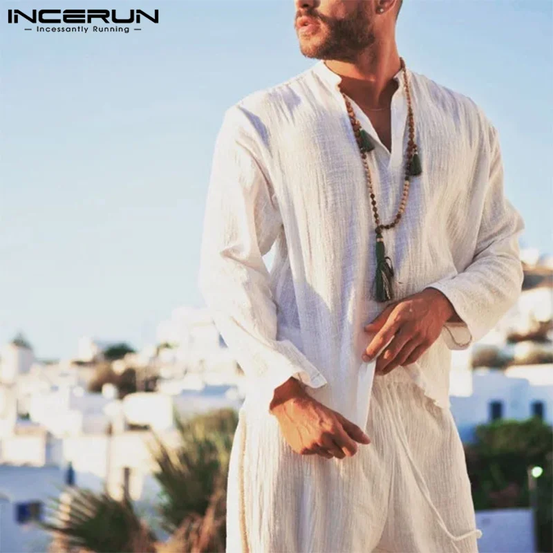 INCERUN Tops 2023 Handsome New Mens Solid Color All-match Simple Shirts Summer Casual Male Comfortable Long Sleeved Blouse S-5XL
INCERUN Tops 2023 Handsome New Mens Solid Color All-match Simple Shirts Summer Casual Male Comfortable Long Sleeved Blouse S-5XL