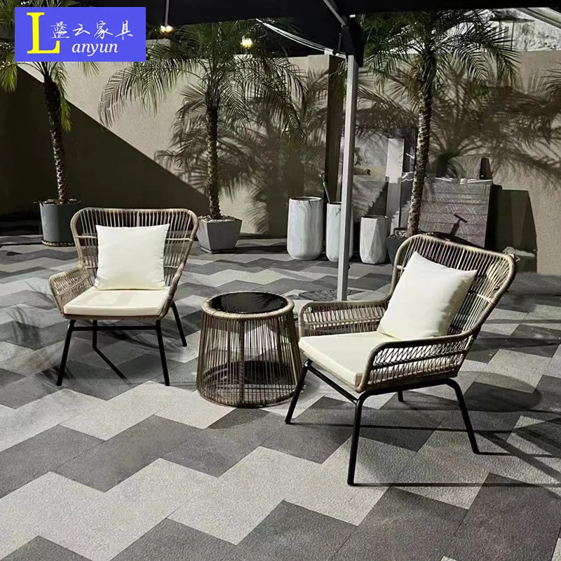 CC1036-588 and chair coffee table combination modern simple rattan chair three-piece furniture set
CC1036-588 and chair coffee table combination modern simple rattan chair three-piece furniture set